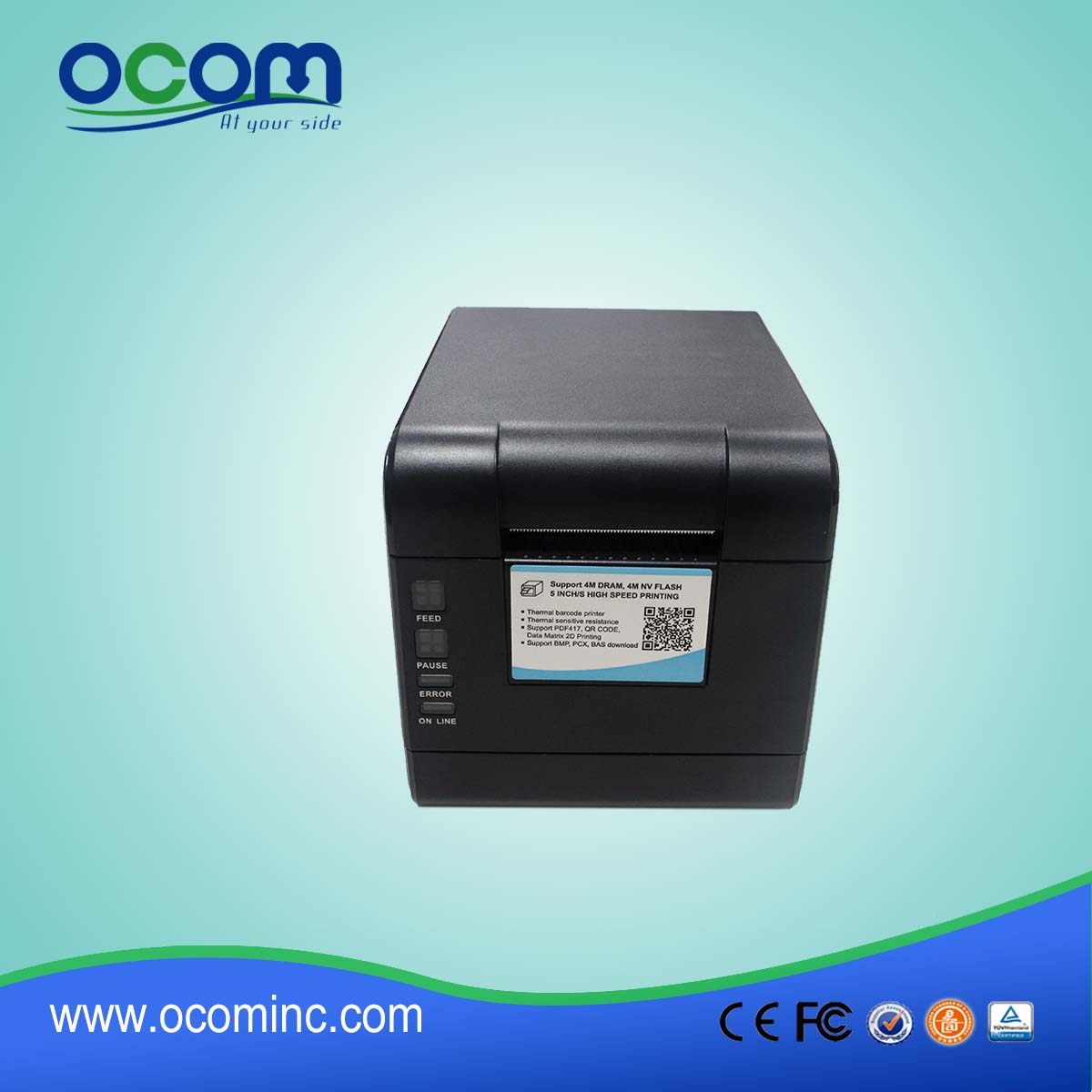 OCBP-006-U 2-calowa, bezpośrednia drukarka etykiet termicznych