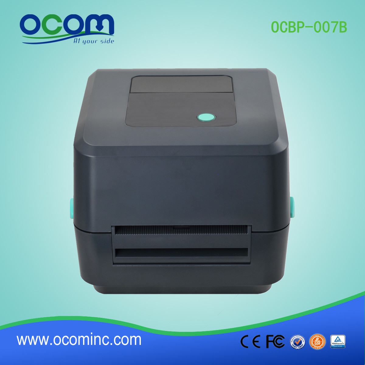 OCBP-007B Black 4 "Direct thermal printer with barcode label