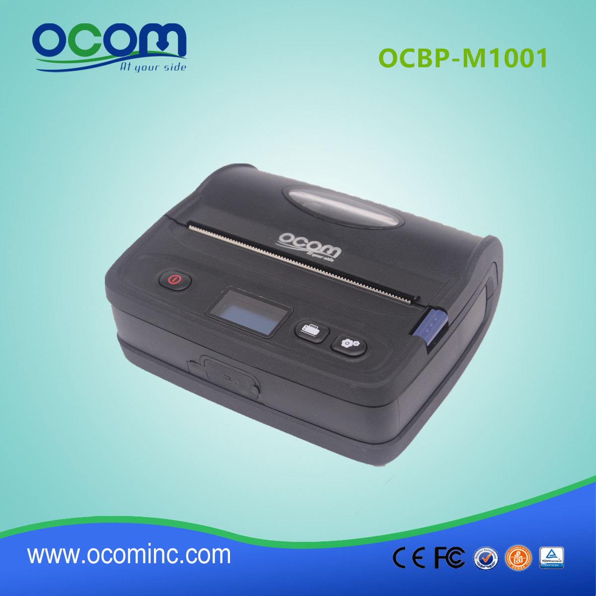 OCBP-M1001 Black Mobile Adhesive POS Thermal Empfang Barcode Label Printer