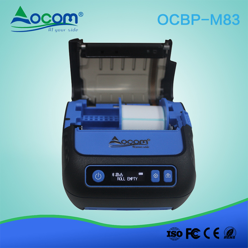 OCBP-M83 Mobile 3inch IOS Android Handheld Portable Label Printer