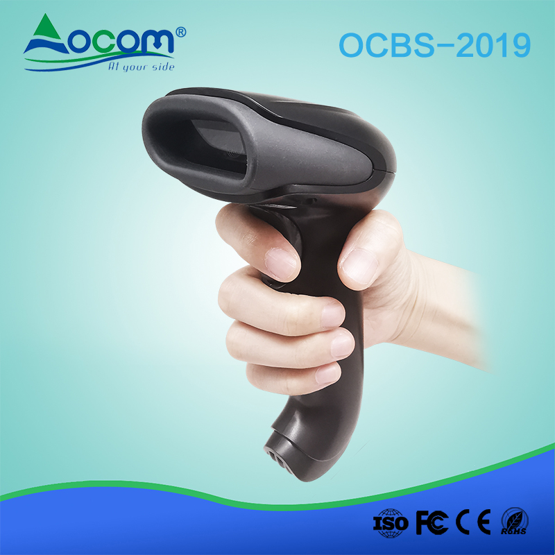 OCBS -2019 支持1D 2D QR码的手持式条码扫描器