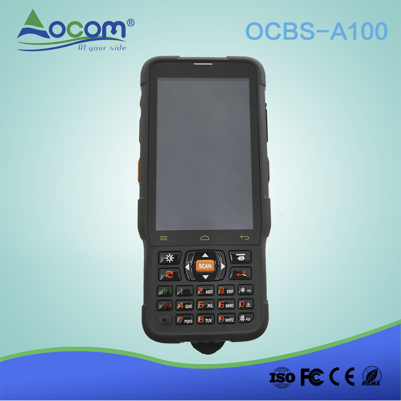 OCBS -A100 4英寸Android 7.1.2操作系统可穿戴条码扫描器pda POS终端