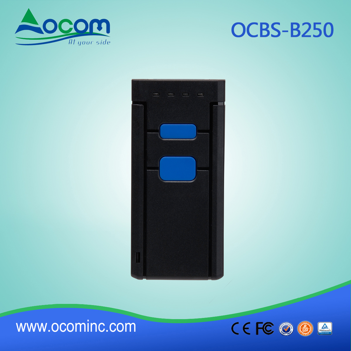 OCBS -B250迷你蓝牙便携式平板电脑2d条码扫描仪