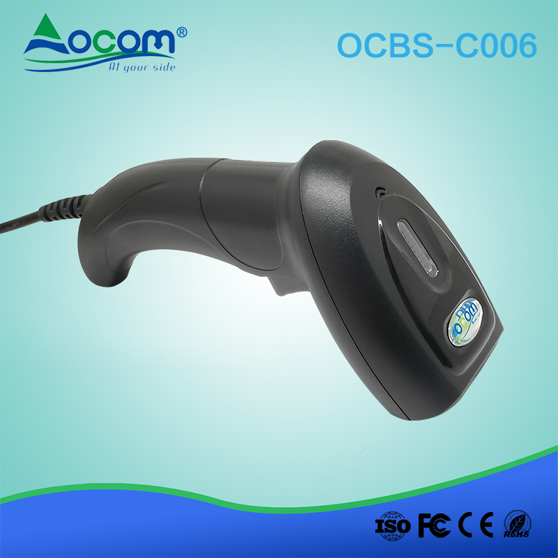 OCBS -C006 رخيص 32 بت USB المحمولة 1D CCD ماسح الباركود