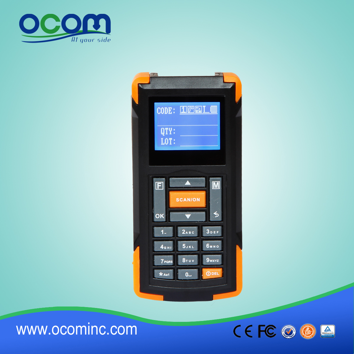 OCB-D005 433Mhz Mini Wireless Barcode Scanner per la raccolta dei dati