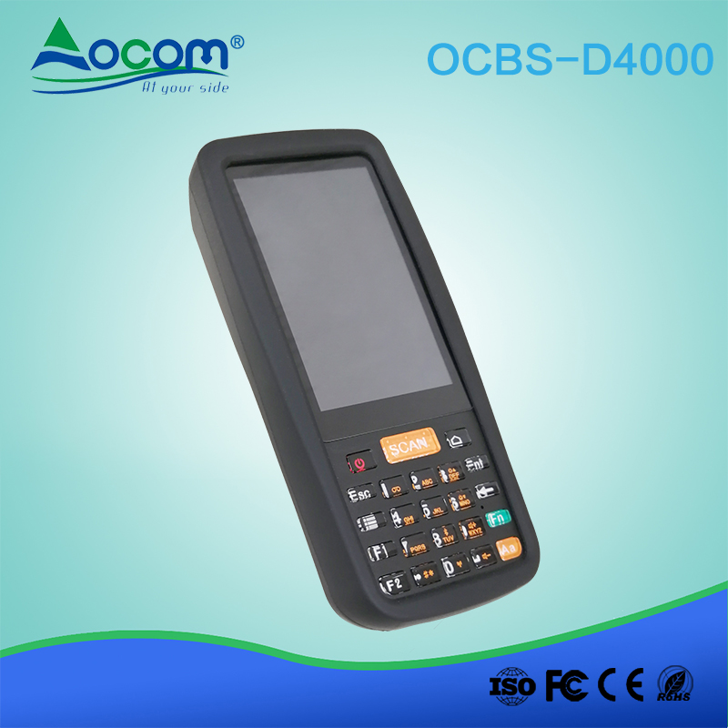 OCBS -D4000 WIFI GPS Bluetooth RRFID Android 1D Terminal de scanner de codes à barres 2D