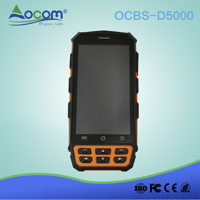 OCBS -D5000 5 '' 4G المساعد الشخصي الرقمي الروبوت الطرفية مع بطارية طويلة الأمد للخارجية