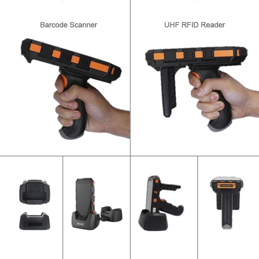 OCBS-D5000 IP67 UHF RFID Barcode Scanner Rugged Android Handheld PDAs