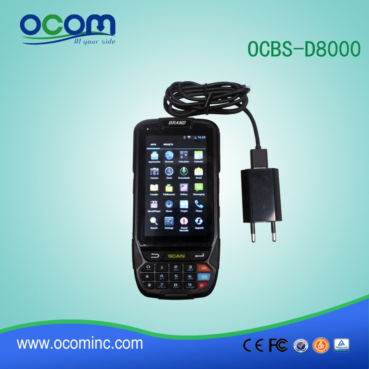 OCBS-D8000 code à barres industrielle voiture magnétique collecteur de données
