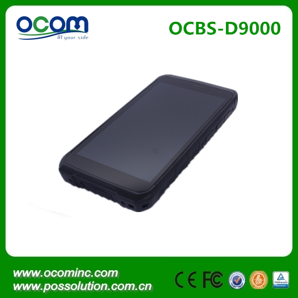 OCBS-D9000 Android Handheld Barcode Scanner Terminal PDA com Display