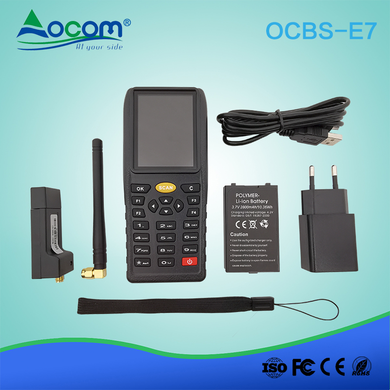 OCBS -E7手持式迷你无线库存条码扫描仪带显示屏