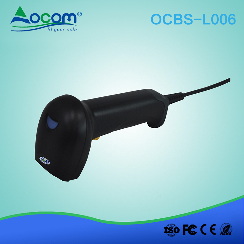 OCBS -L006 مقاوم للماء المسح التلقائي المحمولة 1D ليزر قارئ الباركود
