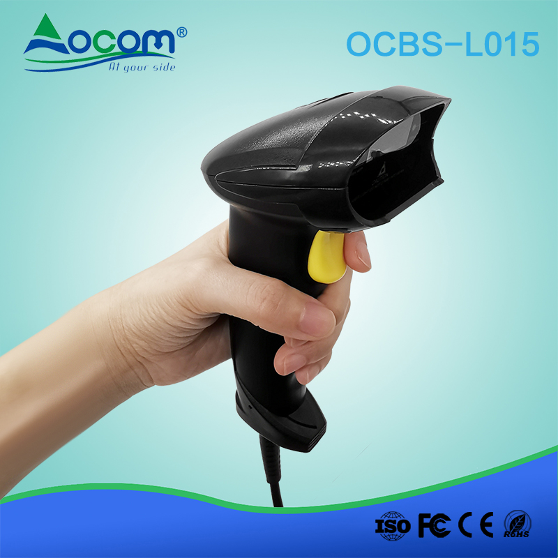 OCBS-L015 USB PS2 الدفع بواسطة الهاتف النقال سلكية CMOS الماسح الضوئي ليزر الباركود