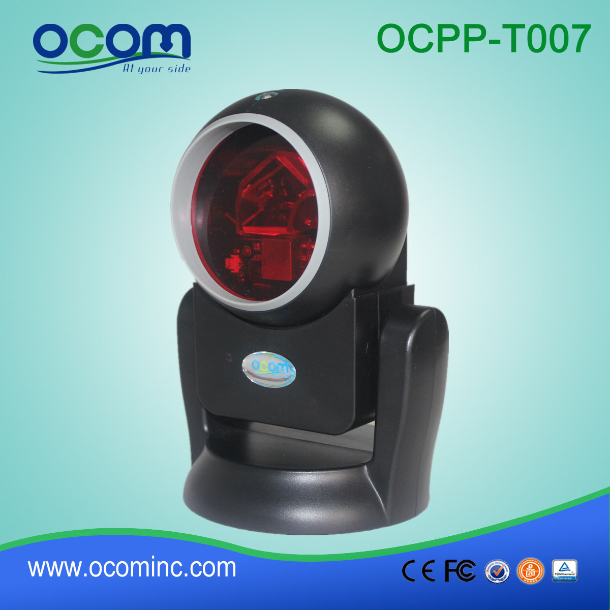 Pequeno Omni-direcional Laser Barcode Scanner fixo(OCBS-T007)