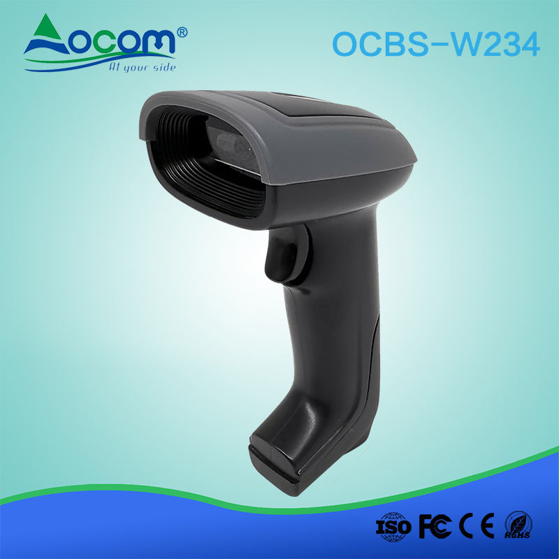 OCBS -W234 2.4G 1 / 2D Raspberry pi Barcode Scanner Scanner De Código De Barras Sem Fio