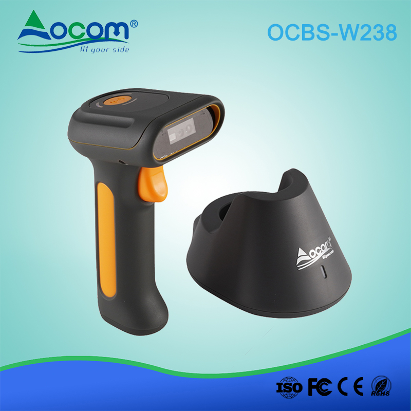 OCBS -W238 Scanner de codes à barres 1D 2D sans fil 1D