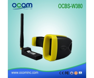 OCBS-W380: vente chaude mini-lecteur de codes barres sans fil, lecteur de codes barres laser