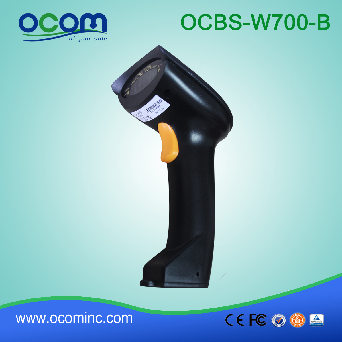 Ручной Bluetooth сканер штрих-кода(OCBS-W700-B)