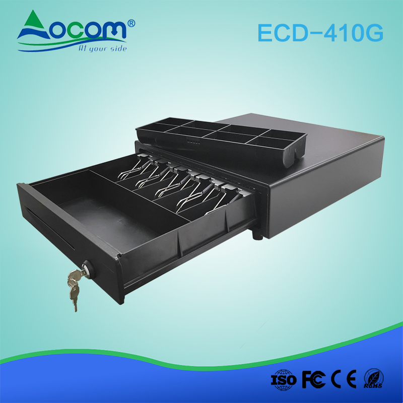 Fabricación automática barata del cajón del efectivo del metal POS de OCOM ECD-410G 410