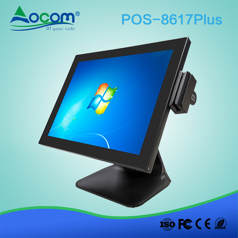 OCOM POS-8617-PLUS android all in one touch dual screen pos pc system machines