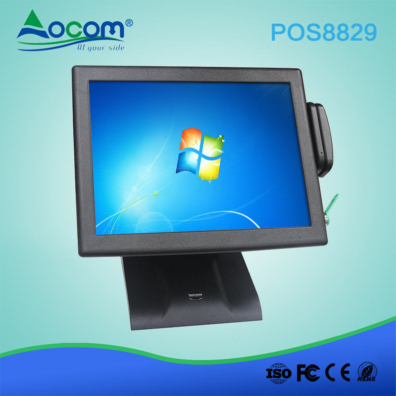 OCOM Günstige 15-Zoll-All-In-One-Touchscreen-Arbeitsplatte POS PC-Maschinen-Hardware