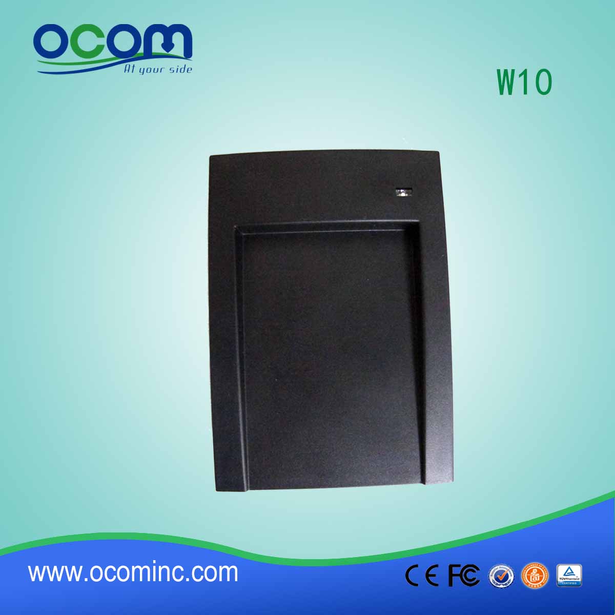 OCOM-W10 RFID Card Reader e Escritor 13.56MHZ ISO14443 TYPEA / B ISO15693 protocolo