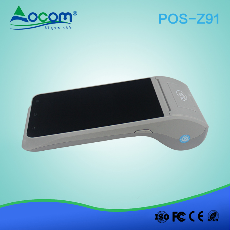 OCOM Z91 robusto nfc android terminal pos com impressão digital