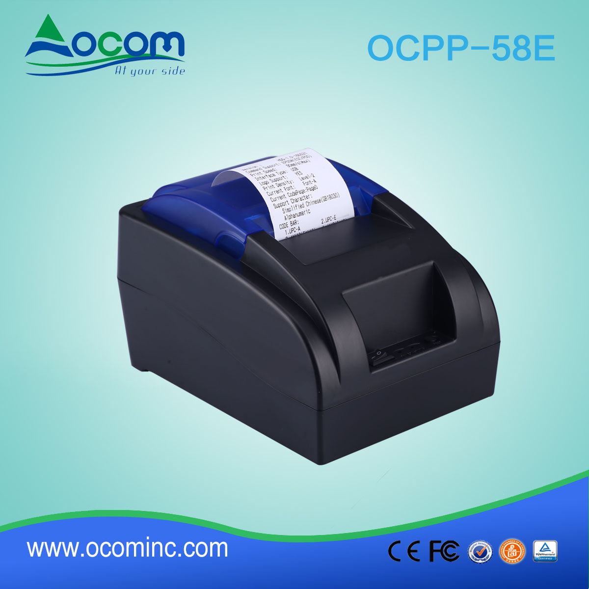Impresora térmica de recibos OCPP-58E 58 mm