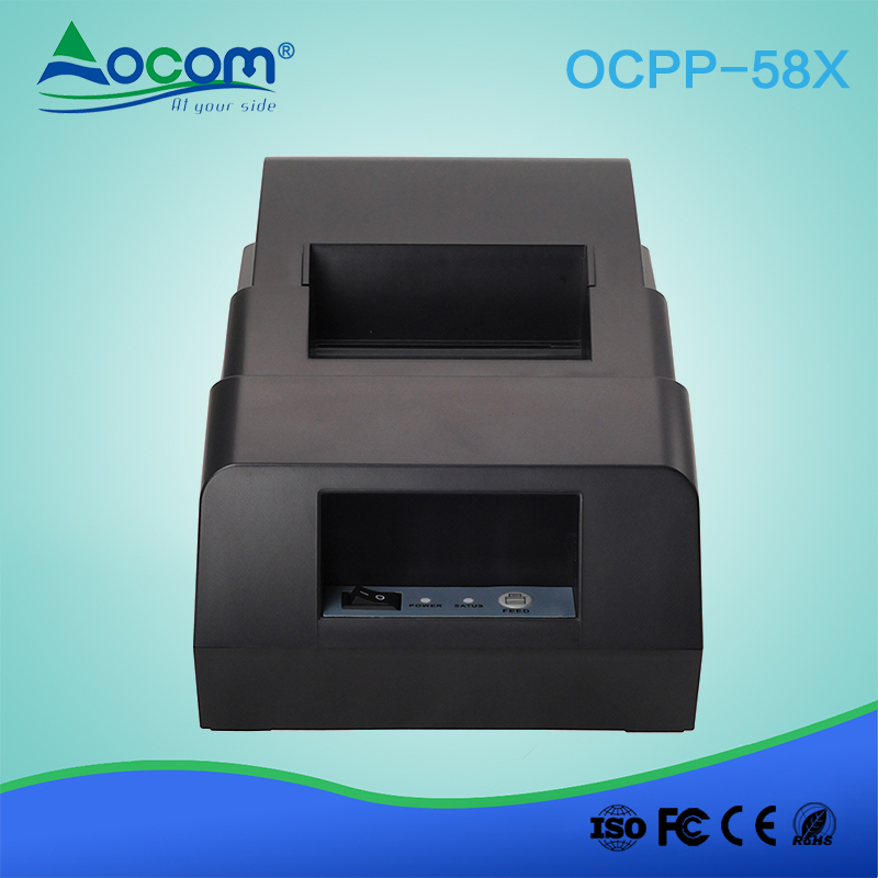Impresora térmica de recibos OCPP -58X 58 mm con adaptador de corriente Bult-in
