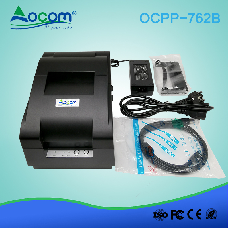 OCPP -762B Impressora matricial de ponto sem fio Bluetooth de 76 mm