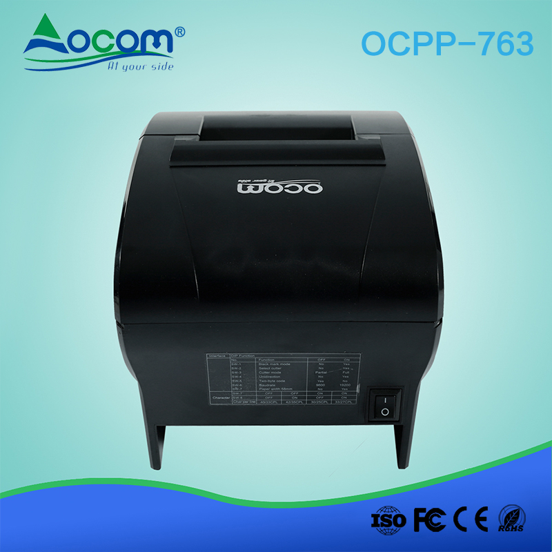 OCPP -763 Imprimante de reçus matricielle à impact de 76 mm avec massicot automatique