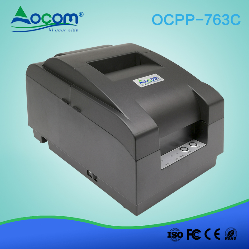 OCPP -763C Imprimante matricielle à rubans à impact de 76 mm et 76 broches avec dispositif de coupe automatique