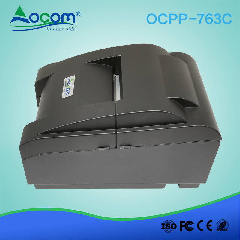 OCPP -763C Impressora matricial de recibos de 76 mm pos com cortador automático