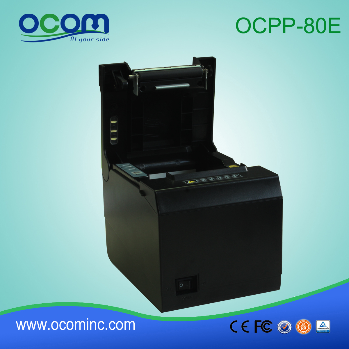 OCPP-80E USB / paralelo 80mm impresora de recibos barato cortador automático pos térmica