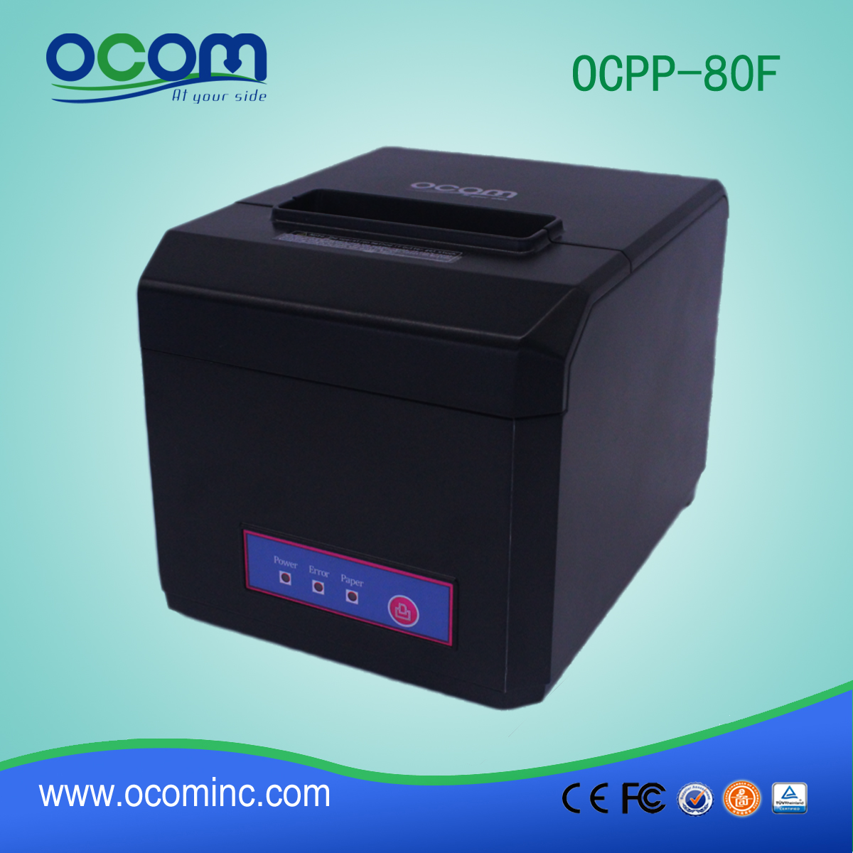 OCPP-80F :  3 inch auto cut POS thermal printer machine