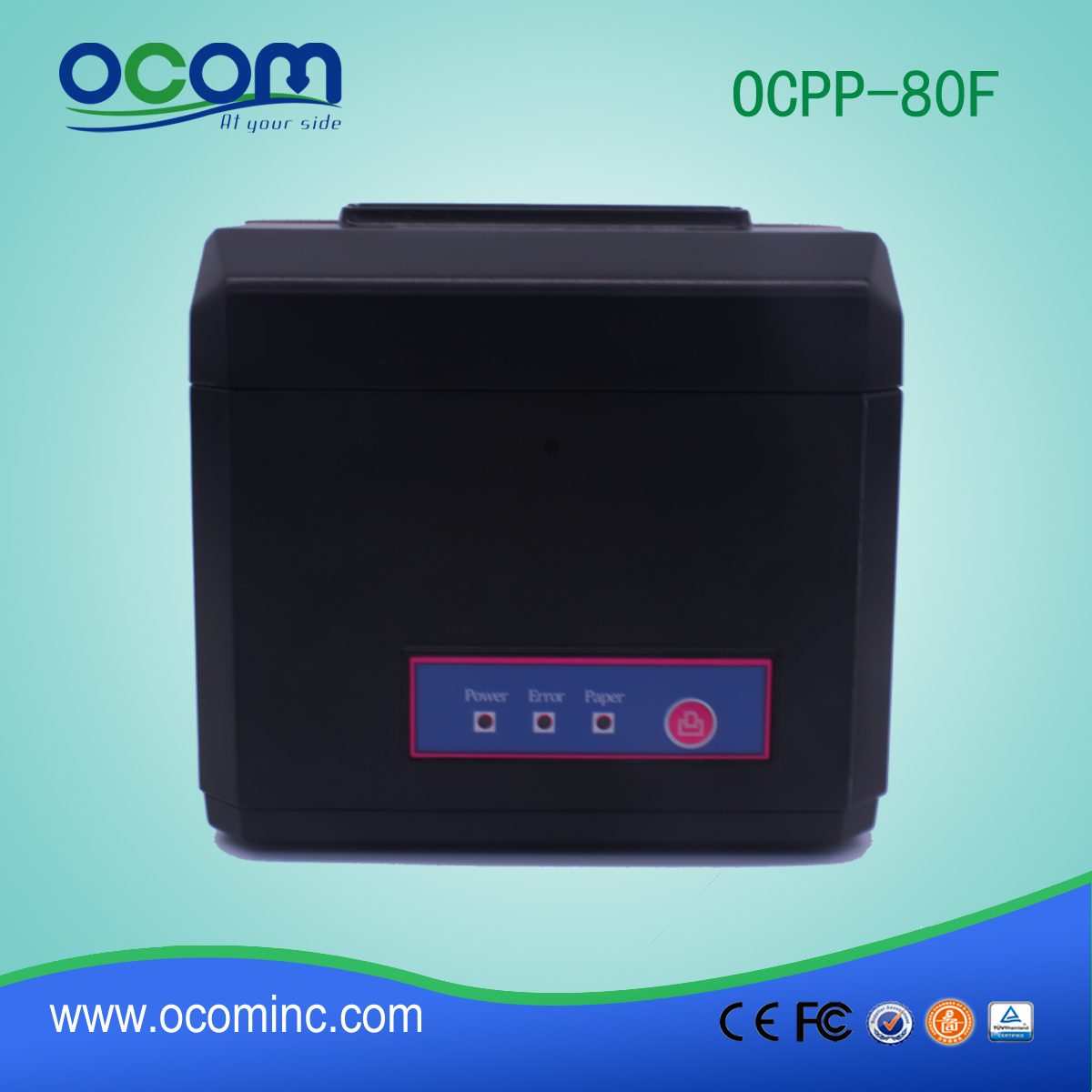OCPP-80F العرض: 80mm أو 58mm وUSB نقاط البيع الحراري المحمول استلام الطابعة