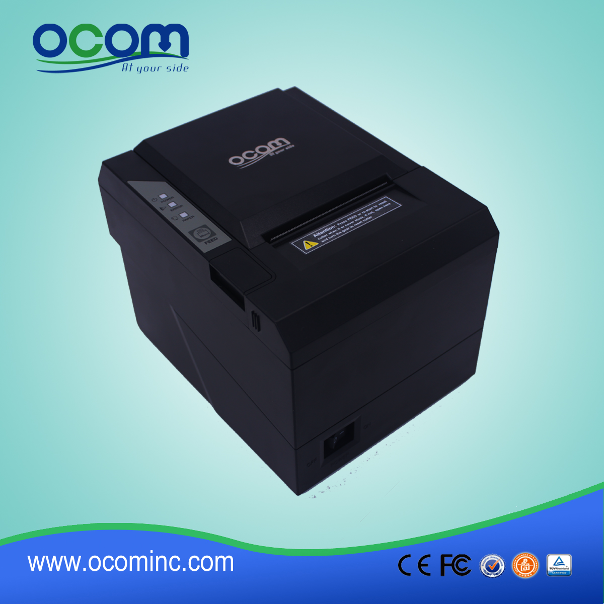 سطح المكتب 80MM USB POS طابعة استلام مع قطع السيارات