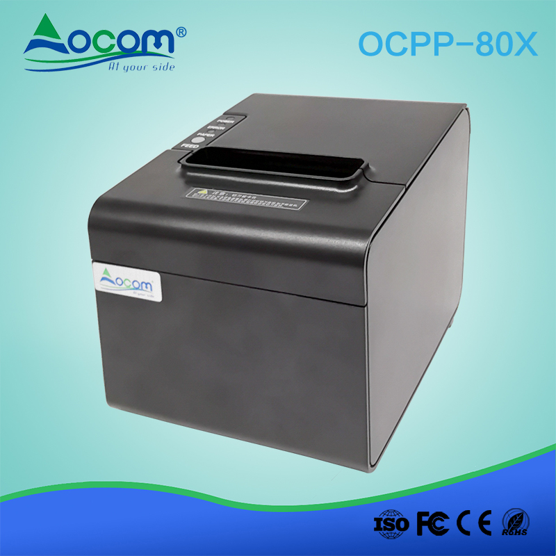 OCPP-80X 250毫米/秒自动切刀二维码热敏小票打印机