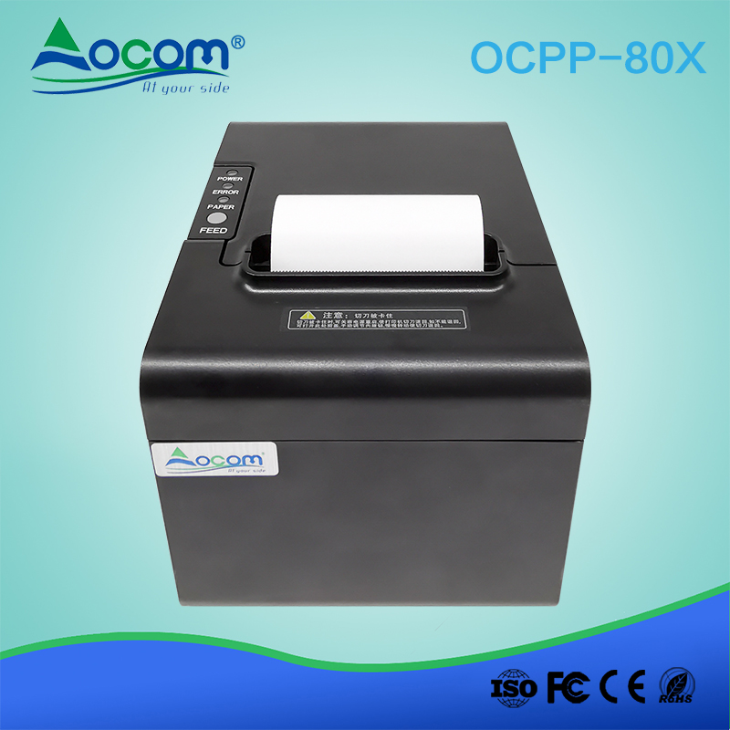 OCPP-80X Cheap 80mm thermal qr code bill invoice printer machine
