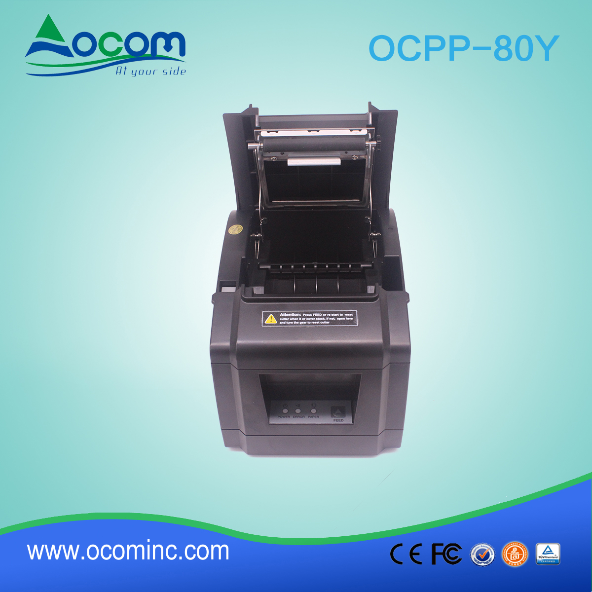 OCPP-80Y-China impresora térmica barata de 80 mm con cortador automático