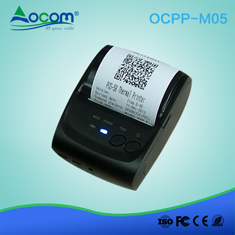 Mini impresora térmica portátil de recibos OCPP-M05 China Factory 58mm