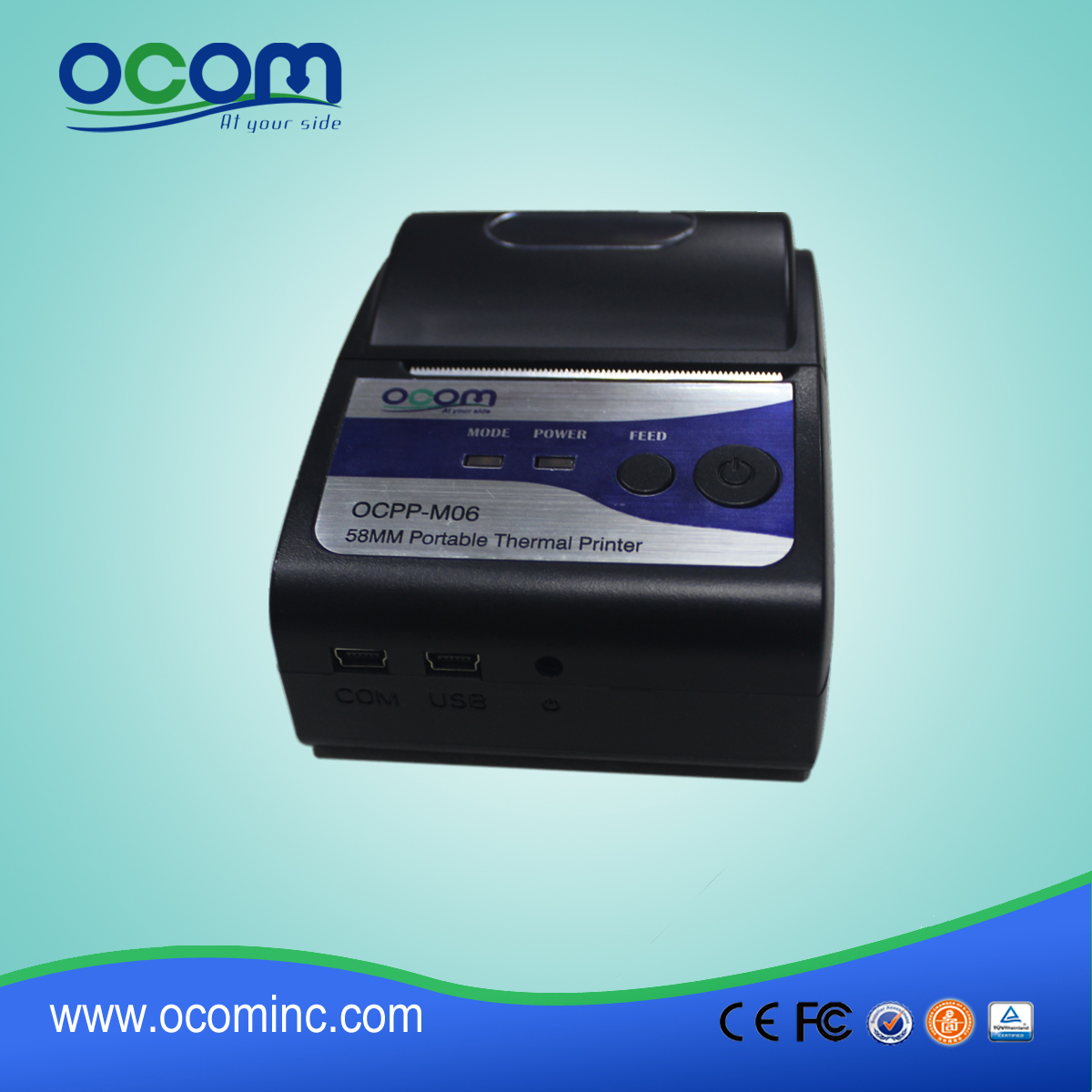 OCPP-M06便携式迷你热敏打印机为iPhone