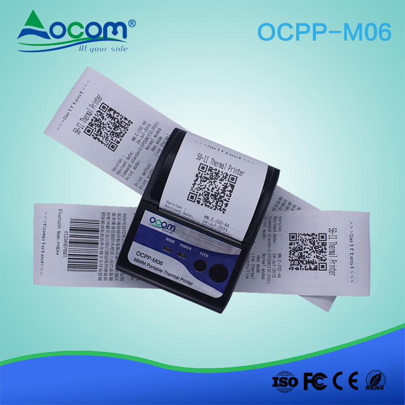 OCPP-M06 Portable Wireless Bluetooth 58mm Mini Pos Android Printer