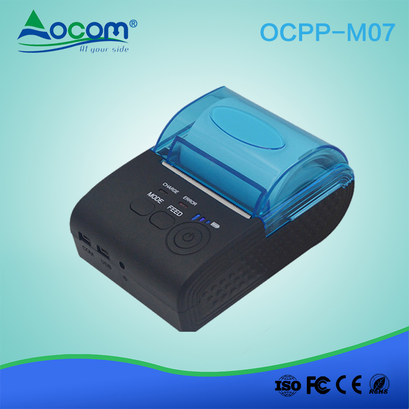 OCOM 58mm mini portátil portátil android bluetooth térmica impresora