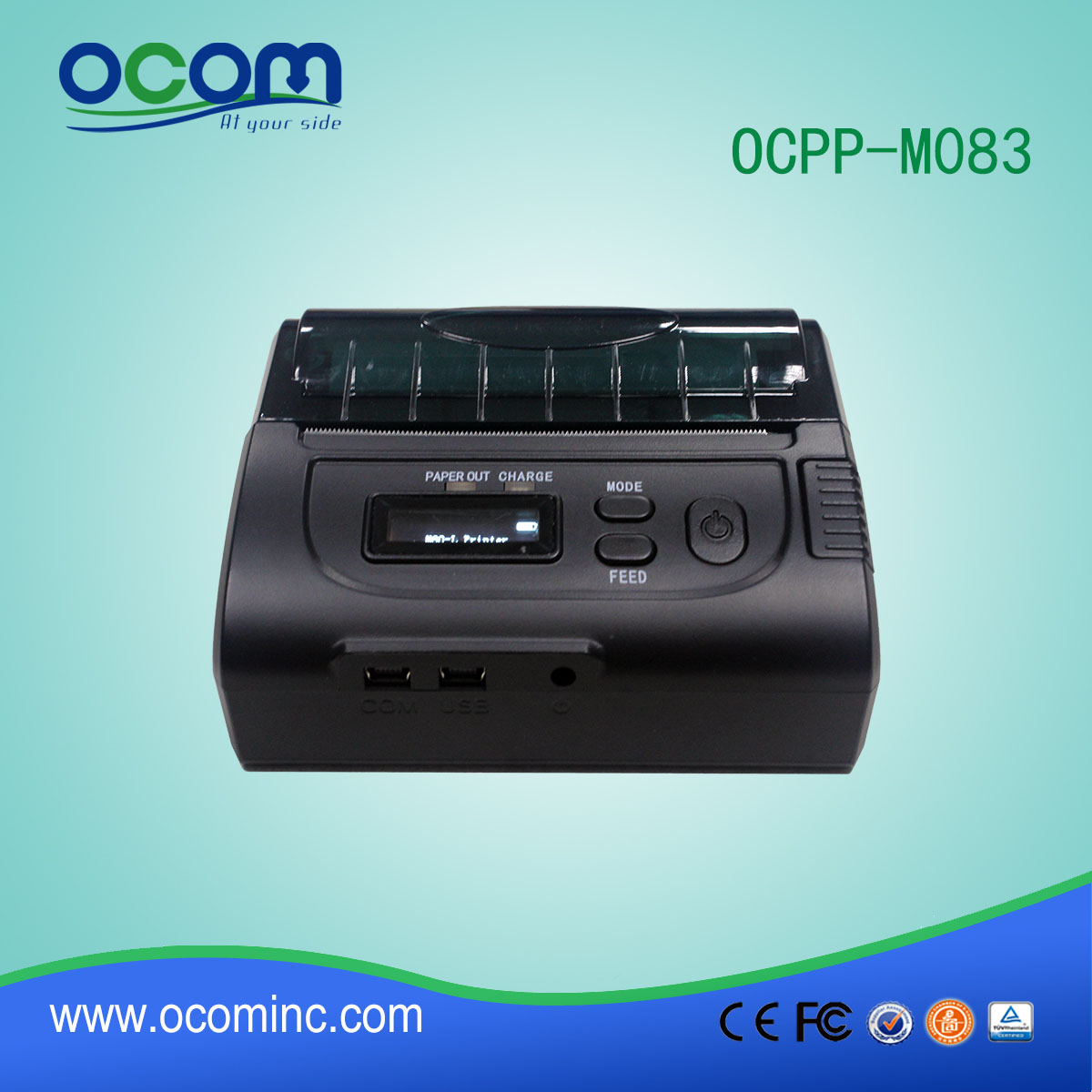 OCPP-M083 3inch poche protable mini-imprimante de codes à barres avec rechargetable