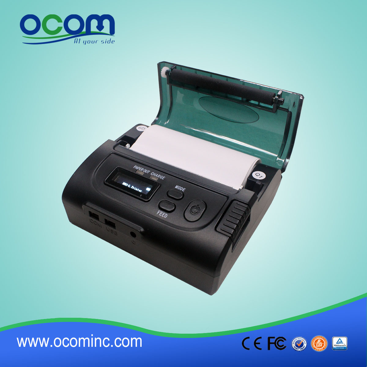 OCPP- M083 de 80 mm mini impresora térmica portátil inalámbrico androide