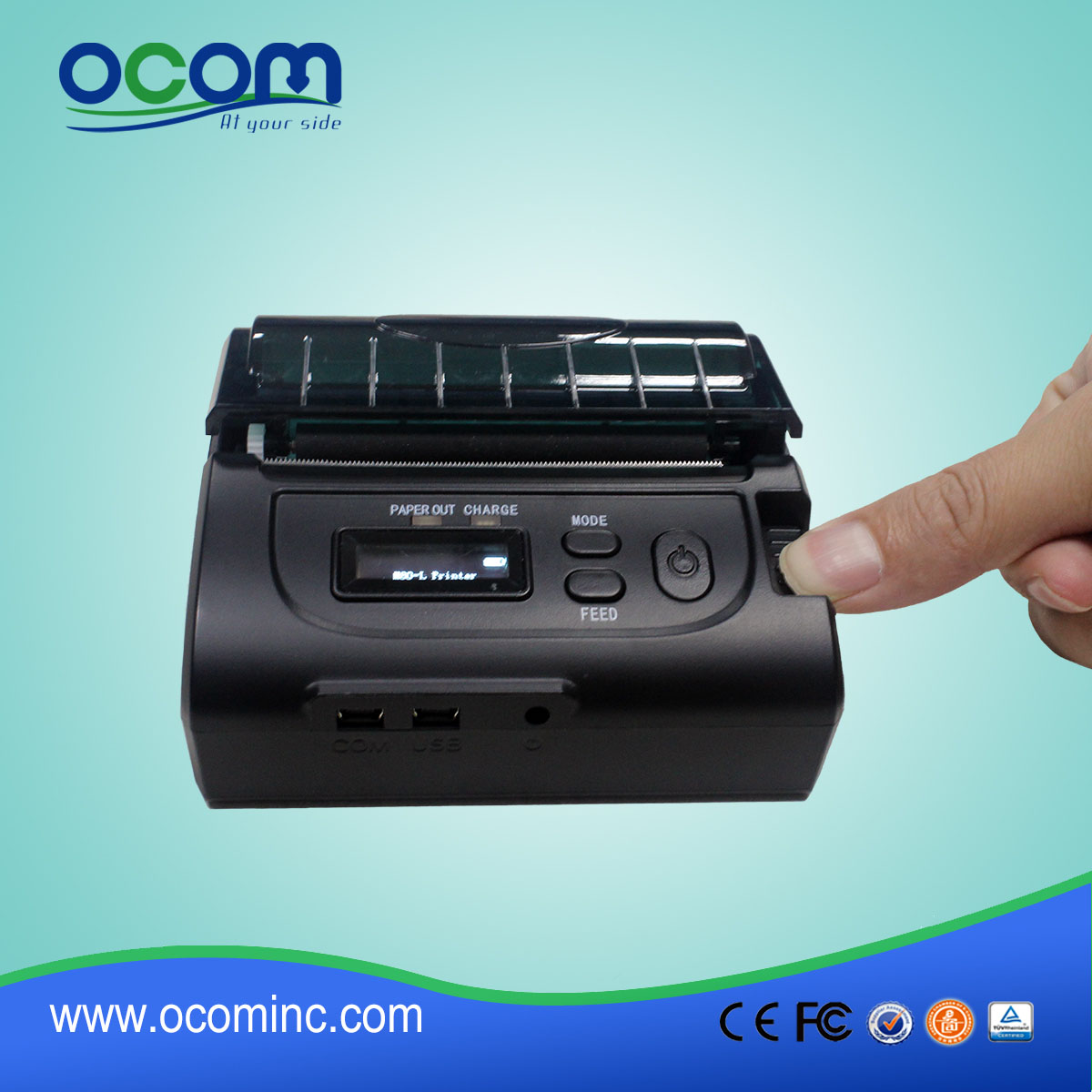 OCPP- M083 80 milímetros mini-Bluetooth móvel impressora térmica android