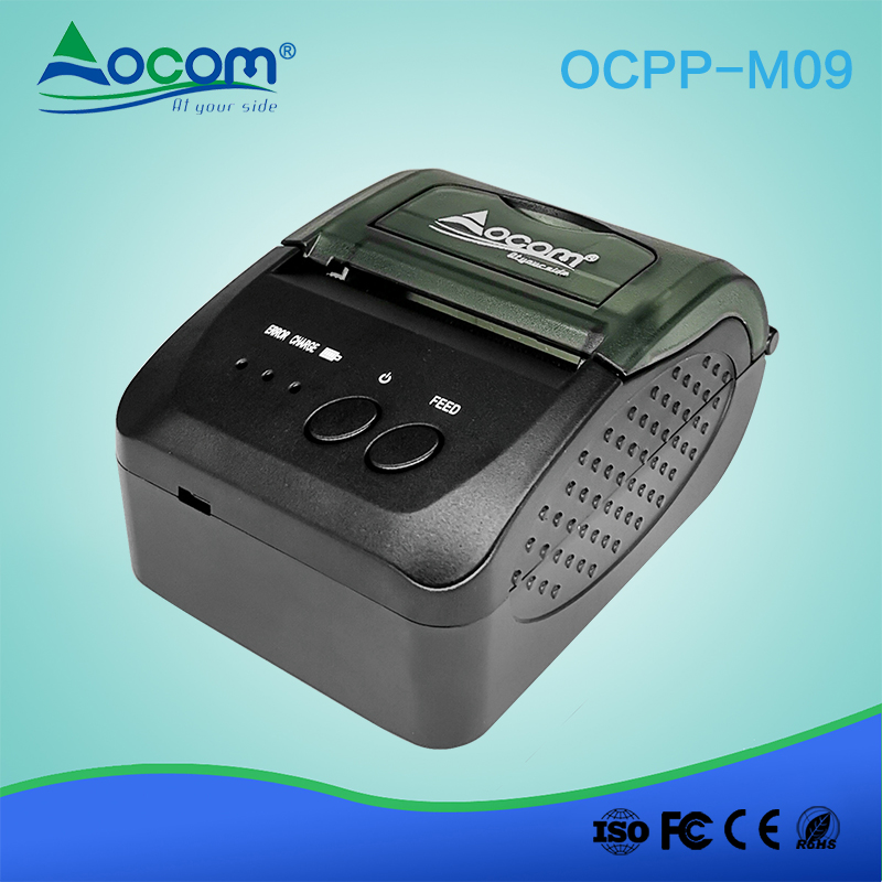 OCPP -M09 Mini handheld sem fio 58mm android móvel pos impressora térmica bluetooth