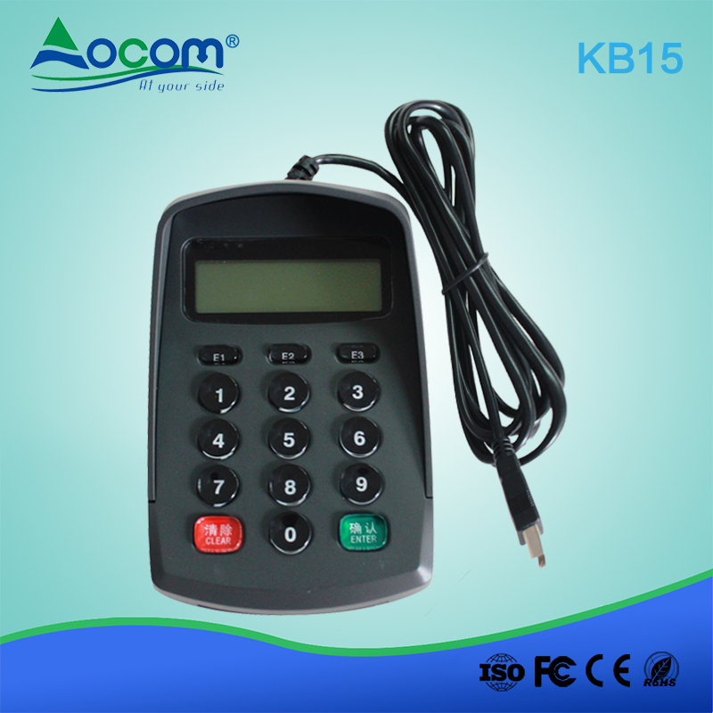 OEM Manufacturer Rs232 Programmable Mini Digital Pos Number Keypad With Display