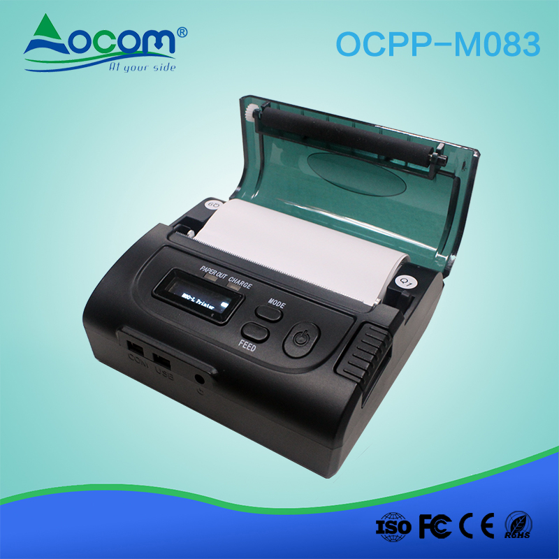 OLED Display 80mm Bluetooth/WiFi Bill Thermal Printer with Manual cutter
